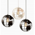 Earth Pendant Lights In Brown / Black Metal Ceiling Light